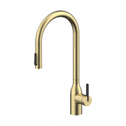 Смеситель для кухонной мойки Paulmark Universal Un213880-SBG, с подключением к фильтру, золото светлое