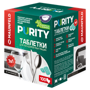 Таблетки для посудомоечных машин MAUNFELD Purity Premium ECO all in 1 MDT100PE (100 шт. в упаковке)