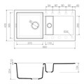 Кухонная мойка Omoikiri Sakaime 86-2-SA бежевый 4993119 - фото 18297