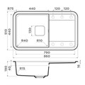 Кухонная мойка Omoikiri Tasogare 86-GR серый 4993459 - фото 18478
