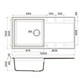 Кухонная мойка Omoikiri Sakaime 100-BE ваниль 4993885 - фото 18579
