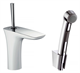 Смеситель Hansgrohe PuraVida 15275400 для раковины с гигиеническим душем, белый/хром - фото 35276