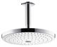 Верхний душ Hansgrohe Raindance Select 26467400, 24х24 см, 2 режима струи, с держателем, белый/хром - фото 36031