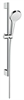 Душевой гарнитур Hansgrohe Croma Select S 1jet 26564400, штанга 65 см, корпус хром, лицевая часть белая, 1 режим струи - фото 36053