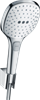 Душевой гарнитур Hansgrohe Raindance Select E 26720400, 3 режима струи, корпус хром, лицевая часть белая - фото 36085