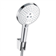 Душевой гарнитур Hansgrohe Raindance Raindance Select S 120 26721400, корпус хром, лицевая часть белая, 3 режима струи - фото 36087