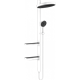 Душевой гарнитур Hansgrohe Rainfinity Showerpipe 360 26842700, корпус белый матовый, лицевая часть черная, 1 режим струи - фото 36101