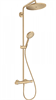 Душевая система Hansgrohe Croma Select S 26890140, термостатическая, шлифованная бронза - фото 36119