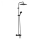 Душевая система Hansgrohe Vernis Shape 26900670 Showerpipe 240 1jet, термостатическая, черный матовый - фото 36125