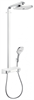 Душевая система Hansgrohe Raindance Select E 27126400 Showerpipe 300 2 jet термостатическая, белое стекло/хром - фото 36137