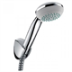 Душевой гарнитур Hansgrohe Crometta 85 Vario 27559000, шланг 160 см, корпус хром, лицевая часть серая - фото 36182