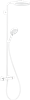 Душевая система Hansgrohe Raindance Select S Showerpipe 240 1jet PowderRain 27633700, белый матовый - фото 36193