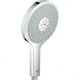 Душевой гарнитур Hansgrohe Raindance Select S 120 3jet PowderRain 27667000, штанга 90 см, корпус хром, лицевая часть белая, 3 режима струи - фото 36196