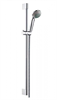 Душевой гарнитур Hansgrohe Crometta 85 Vario 27762000, штанга 90 см, корпус хром, лицевая часть серая - фото 36205
