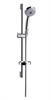 Душевой гарнитур Hansgrohe Croma 100 Multi/Unica'C 27775000, штанга 65 см, корпус хром, лицевая часть белая - фото 36213