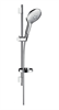Душевой гарнитур Hansgrohe Raindance Select 150 3jet 65 27802000, корпус хром, лицевая часть белая - фото 36215