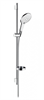 Душевой гарнитур Hansgrohe Raindance Select S 150 3iet с мыльницей 27803400, штанга 90 см, корпус хром, лицевая часть белая, 3 режима струи - фото 36217