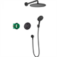 Душевая система Hansgrohe Croma 27961670 280 1jet с Ecostat S, термостатическая, цвет чёрный матовый - фото 36225