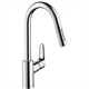 Смеситель Hansgrohe Focus 31815800 для кухни, выдвижной излив, цвет сталь - фото 36505