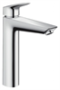 Смеситель для раковины Hansgrohe Logis 71090000, с донным клапаном Push-Open, хром - фото 38350