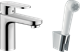 Смеситель Hansgrohe Vernis Blend для раковины с гигиеническим душем, хром, 71215000 - фото 38377