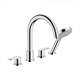 Смеситель Hansgrohe Vernis Blend 71456000 для ванны и душа, на борт ванны, хром - фото 38415