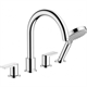 Смеситель Hansgrohe Vernis Shape 71459000 для ванны и душа, на борт ванны, хром - фото 38417