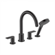 Смеситель Hansgrohe Vernis Shape 71459670 для ванны и душа, на борт ванны, матовый черный - фото 38418
