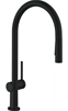 Кухонный смеситель Hansgrohe Talis M54, 72801670, с вытяжным изливом, 2 режима струи, sBox, чёрный матовый - фото 38628
