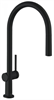 Кухонный смеситель Hansgrohe Talis M54, 72802670, с вытяжным изливом, черный матовый - фото 38631