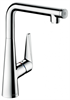 Смеситель Hansgrohe Talis S 300 72821800 для кухни с выдвижным изливом, под сталь - фото 38651