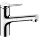 Смеситель Hansgrohe Zesis, lite 74803000, для кухонной мойки, с вытяжным изливом, цвет хром - фото 39172