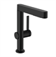 Смеситель для раковины Hansgrohe Finoris 76063670, с вытяжным изливом и донным клапаном Push-Open, черный матовый - фото 39245