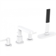 Смеситель Hansgrohe Finoris 76444700 на борт ванны, белый матовый - фото 39356