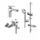 Комплект смесителей Lemark Point LM0380C, хром - фото 43986