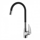 Смеситель Lemark Linara LM0415C-Black для кухонной мойки, с гибким изливом, хром - фото 43993