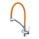 Смеситель Lemark Comfort LM3070C-Orange для кухонной мойки, с подключением к фильтру, хром/оранжевый - фото 44087