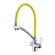 Смеситель Lemark Comfort LM3070C-Yellow для кухонной мойки, с подключением к фильтру, хром/желтый - фото 44089