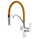 Смеситель Lemark Comfort LM3074C-Orange, для кухни с подключением к фильтру с питьевой водой, хром/оранжевый - фото 44096