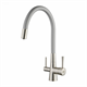 Смеситель Lemark Comfort LM3075BN-Silver, для кухни с подключением к фильтру с питьевой водой, никель/серебристый - фото 44104