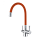 Смеситель Lemark Comfort LM3075C-Orange для кухонной мойки, с подключением к фильтру питьевой воды, хром/оранжевый - фото 44110