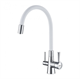 Смеситель Lemark Comfort LM3075C-White для кухонной мойки, с подключением к фильтру питьевой воды, хром/белый - фото 44114