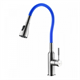 Смеситель Lemark Expert LM5082S-Blue для кухни с гибким изливом, хром/синий - фото 44330