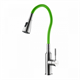 Смеситель Lemark Expert LM5082S-Green для кухни с гибким изливом, хром/зеленый - фото 44332