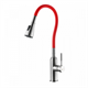 Смеситель Lemark Expert LM5082S-Red для кухни с гибким изливом, хром/красный - фото 44333