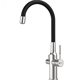 Смеситель Lemark Expert LM5083S-Black, для кухни с подключением к фильтру с питьевой водой, сталь - фото 44336