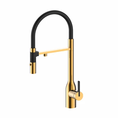 Смеситель для кухонной мойки Paulmark Magneto One Ma213188-BG, с подключением к фильтру, нержавеющая сталь ma213188-bg