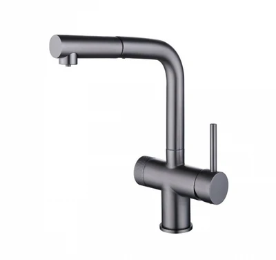 Emar ЕС-7026 PVD Dark, смеситель, вороненая сталь ес-7026 pvd dark