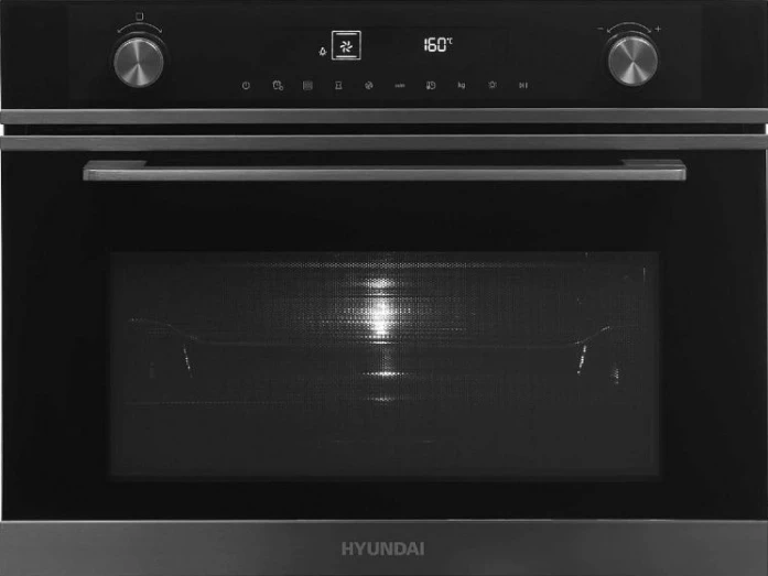 Электрический духовой шкаф Hyundai HMEO 6540 DX черный/графитовый hmeo 6540 dx