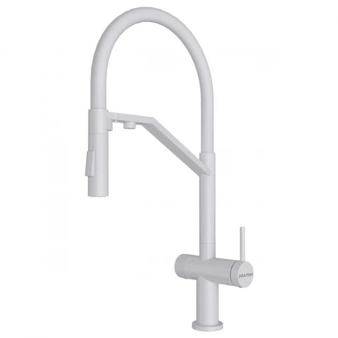 Смеситель для кухни Paulmark ZENDER Ze213155-WH белый матовый ze213155-wh